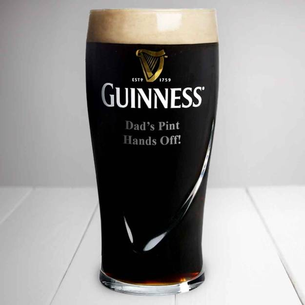 Engraved Personalised Guinness Pint Glass 102101401 gifts .ie