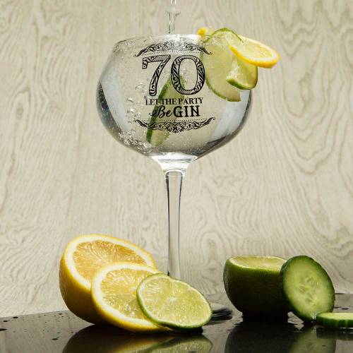70 Let the Party BeGin Gin Glass