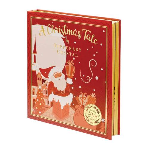 Red Christmas Story Book - Set of 4 Decorations