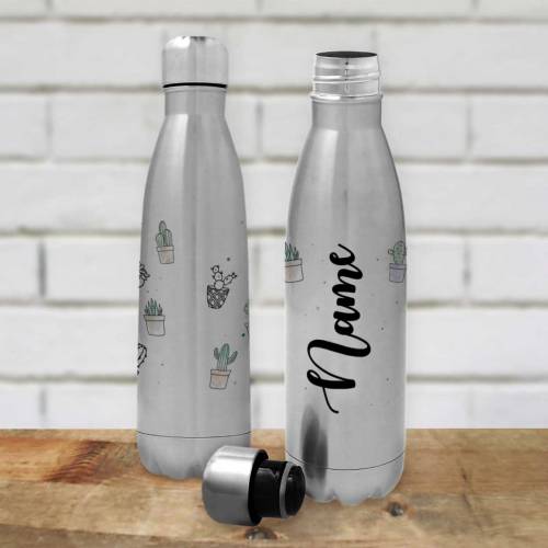 Cactus Design - Personalised Bottle / Flask