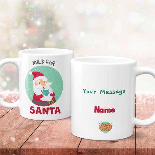 Milk For Santa - Personalised Mug
