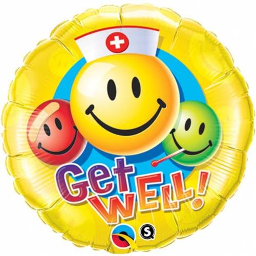 Get Well Emoji Balloon in a Box