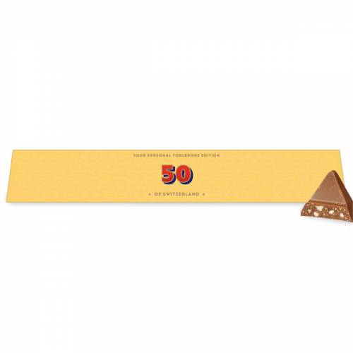 50th Birthday - Toblerone Chocolate Bar 100g