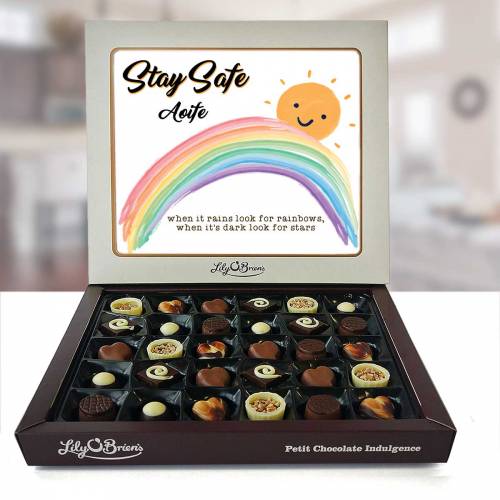 Stay Safe Rainbow Personalised Chocolate Box 290g