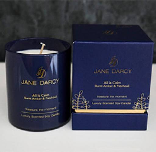 Jane Darcy - Candle All is Calm Burnt Amber & Patchouli
