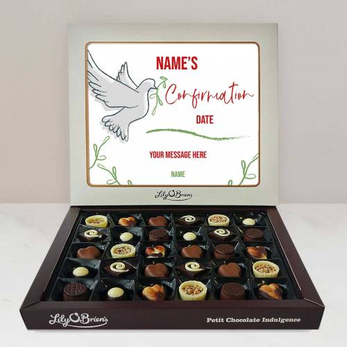 Name's Confirmation Dove - Personalised Chocolate Box 290g