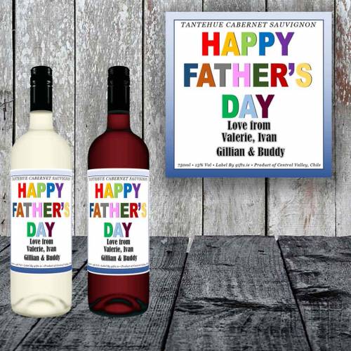 Father's Day Personalised Wine