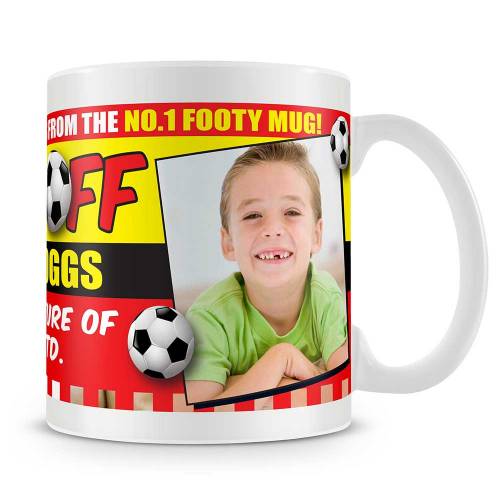 Kickoff Football Personalised Photo Mug