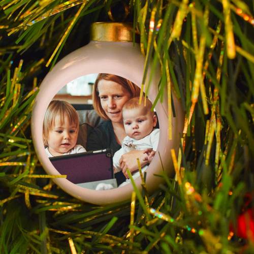 Any Photo Personalised Christmas Bauble