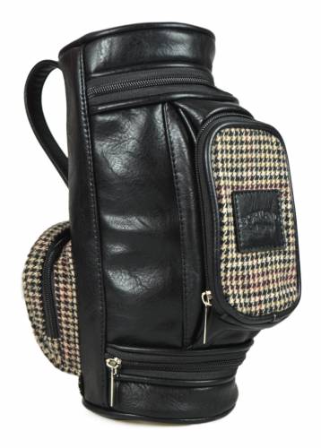 Tweed Golf Wash Bag - Black