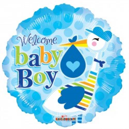 Welcome Baby Boy Balloon in a Box