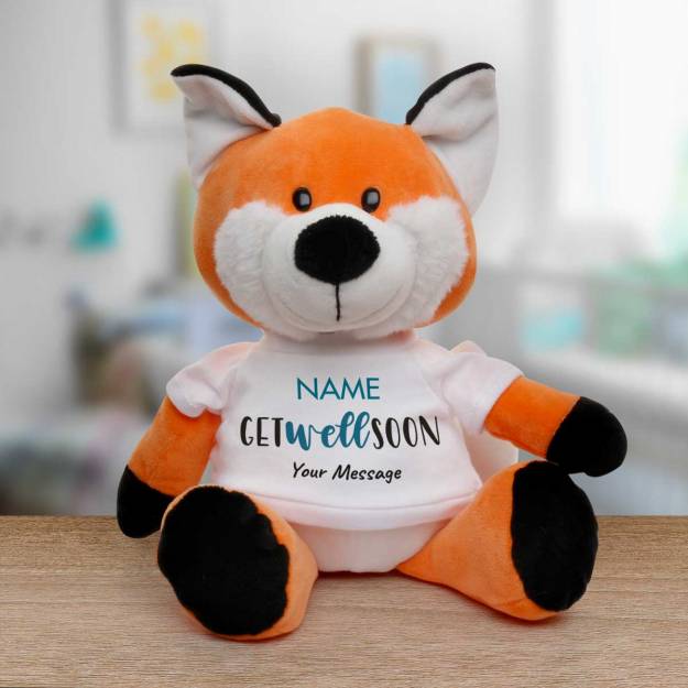 Get Well Soon Any Name - Personalised Animal