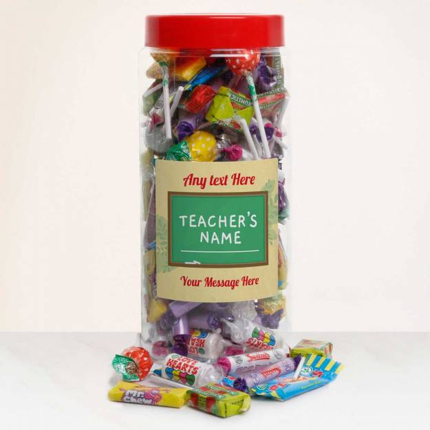 Sweet Teacher Personalised Sweets Jar