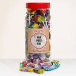 Any Photo And Message Personalised Sweets Jar