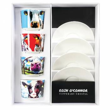 Eoin O Connor Set of 4 Cappuccino Cups Party Pack