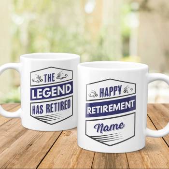 The Legend Has Retired - Personalised Mug