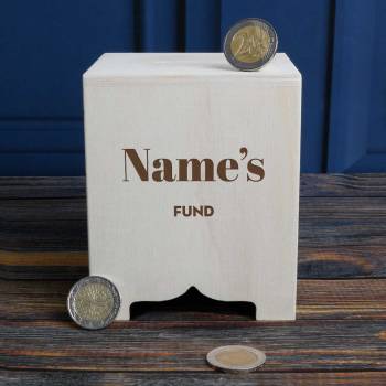 Name's Fund - Personalised Wooden Money Box