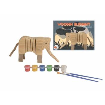 Wooden Elephant To Paint