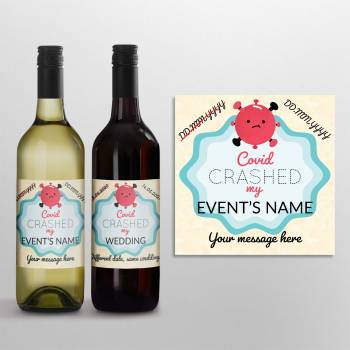 Covid Crashed My Event - Personalised Wine