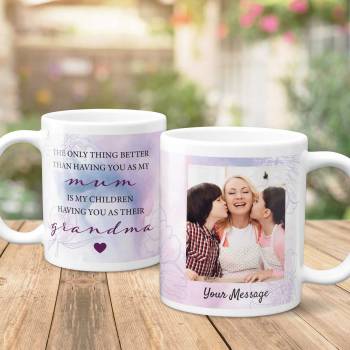 Grandma's Message Any Photo - Personalised Mug