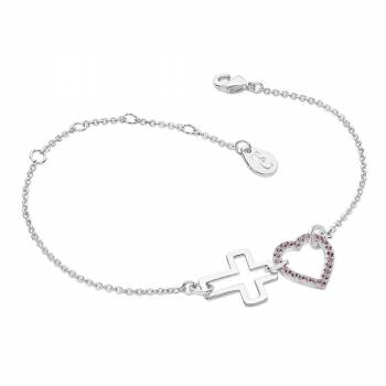 Tipperary Interlocking Heart & Cross Bracelet