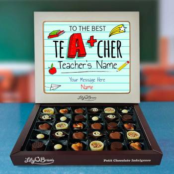 To The Best Teacher - Personalised Chocolate Box 290g