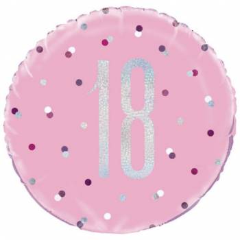 Happy 18th Birthday (PINK) Balloon in a Box