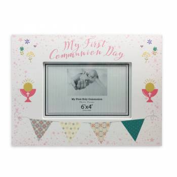 My First Holy Communion Photo Frame Landscape (Pink)