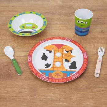 Disney Toy Story 4 - Five Piece Melamine Breakfast Set