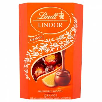 Lindor Milk Orange Cornet Box 200g