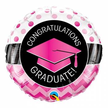 Pink Congratulations Graduate Balloon in a Box
