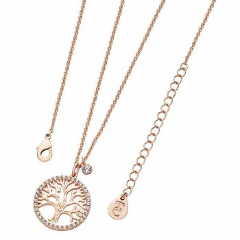 Tipperary Tree Of Life CZ Necklace & Circumference Rose Gold