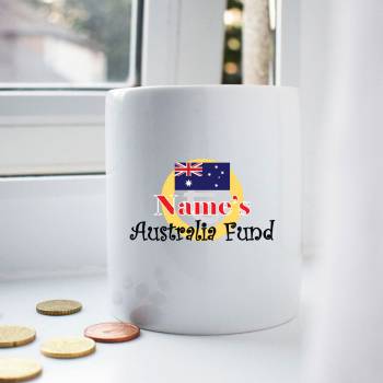Australia Fund Personalised Money Jar