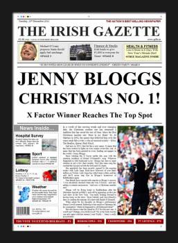Christmas No. 1 Newspaper Spoof - Female