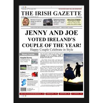 Couple Of The Year Newspaper Spoof