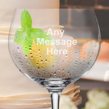 Any Message Personalised Gin Glass