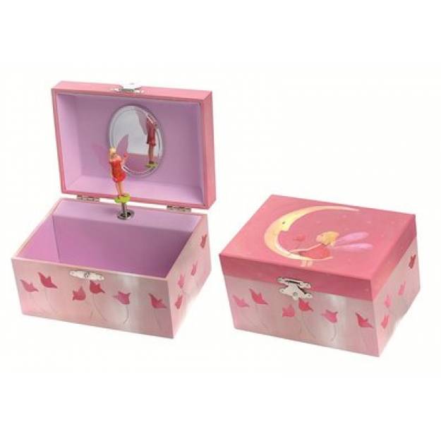 Musical Jewellery Box - Moon with Fairy
