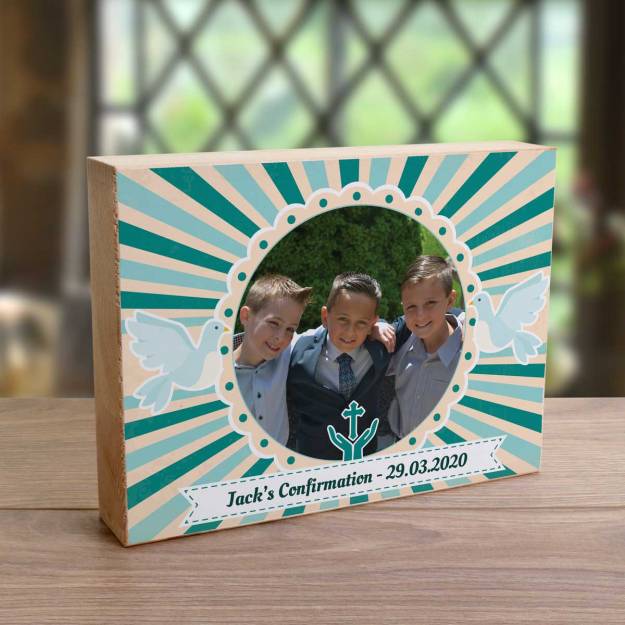 Any Message Confirmation - Wooden Photo Blocks