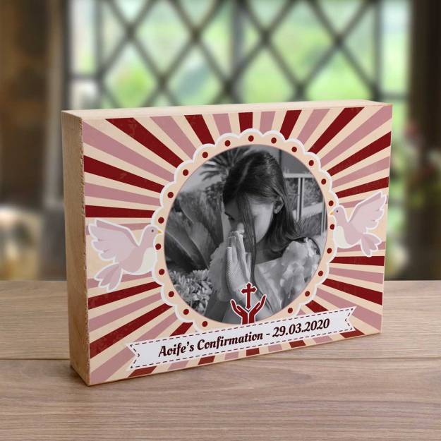 Any Message Confirmation - Wooden Photo Blocks