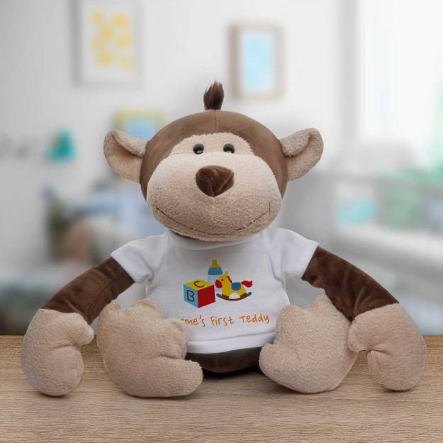 Name's First Teddy - Personalised Animal