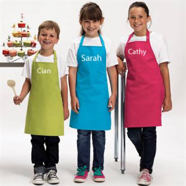 Childrens Embroidered Apron Personalised