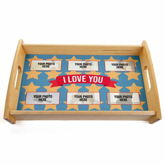 I Love You - Personalised Photo Serving Tray