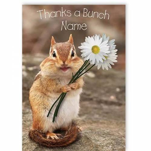 Thanks A Bunch Chipmunk Card