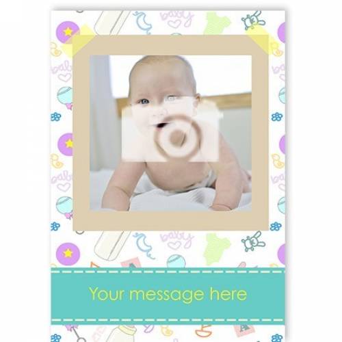 New Baby 1-photo Baby Card