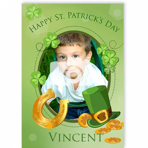 Happy St Patrick's Day Photo Card