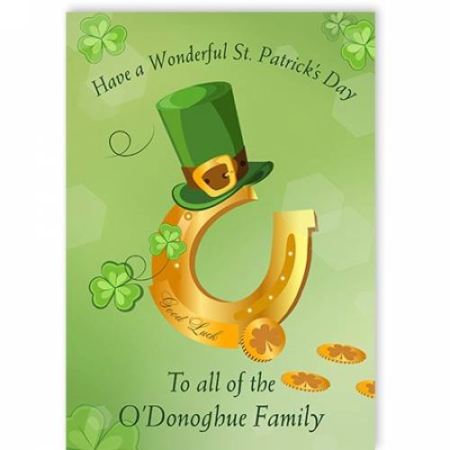 Have A Wonderful St' Patrick's Day Card