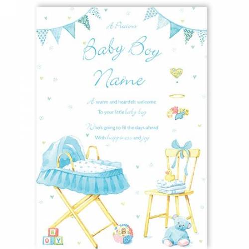 Little Baby Boy Baby Card