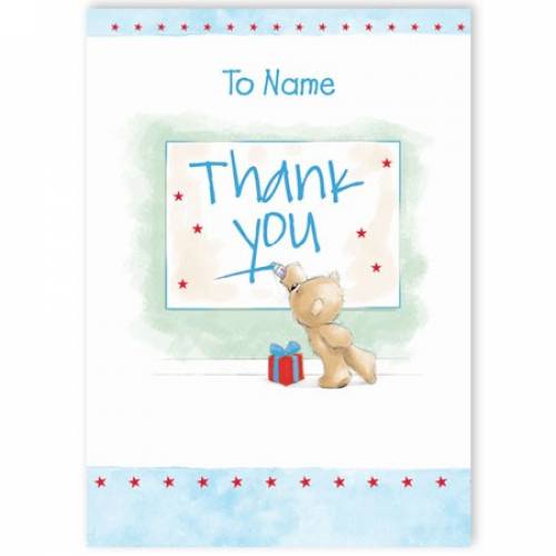 Teddy Bear Thank You Card