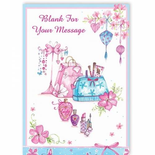 Blank For Your Message Perfume Bags Card