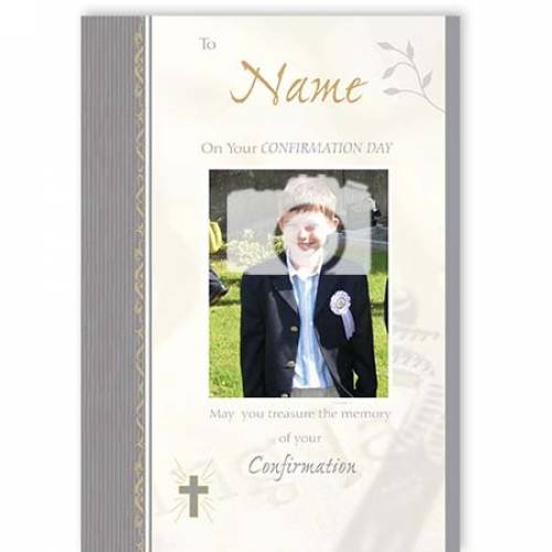 Confirmation Day Photo Card